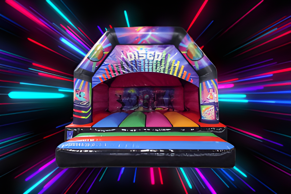 Rainbow Disco Bouncy Castle