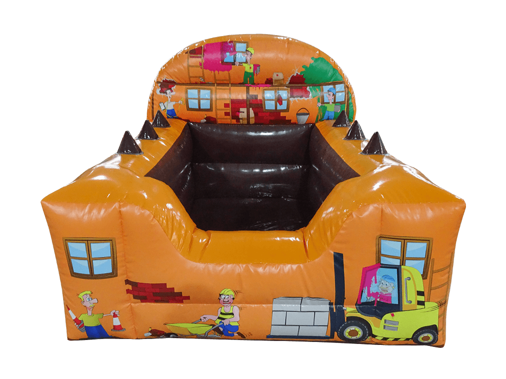 Construction High Back Inflatable Ball Pool 5